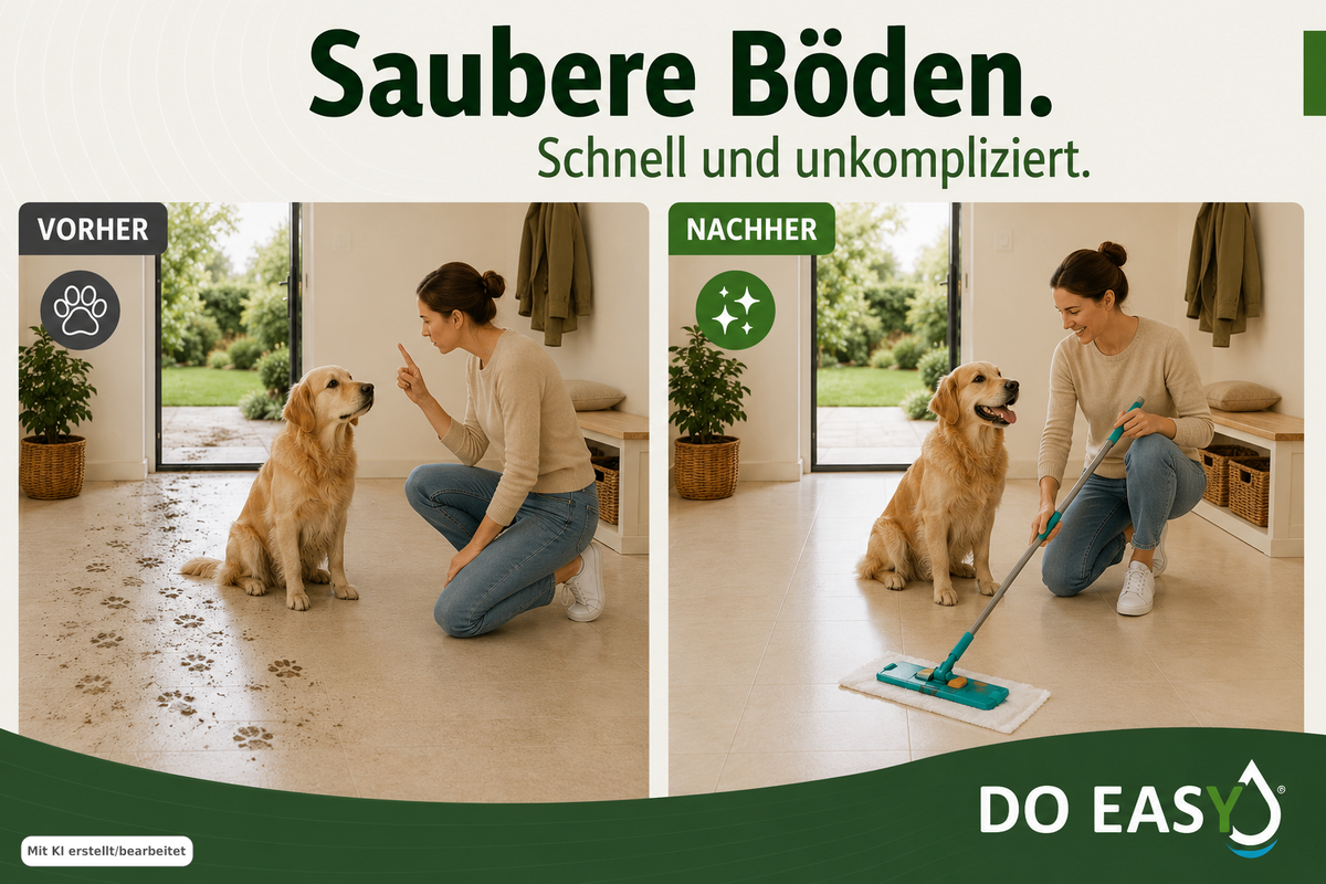 DO EASY Bodentuch – für alle Fußböden, reinigt nur mit Wasser