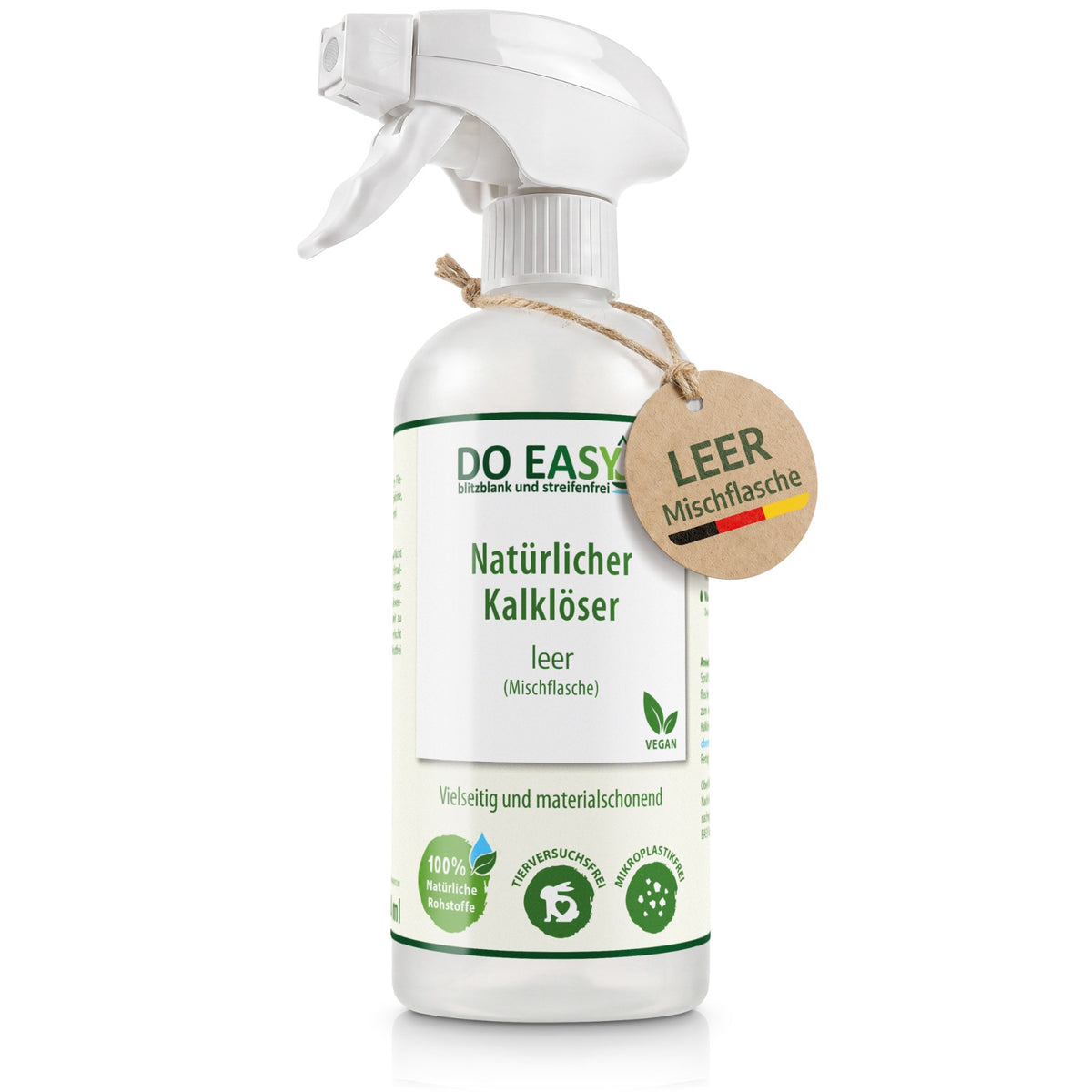 DO EASY Mischflasche 500 ml – leer für Universalreiniger oder Kalklöser