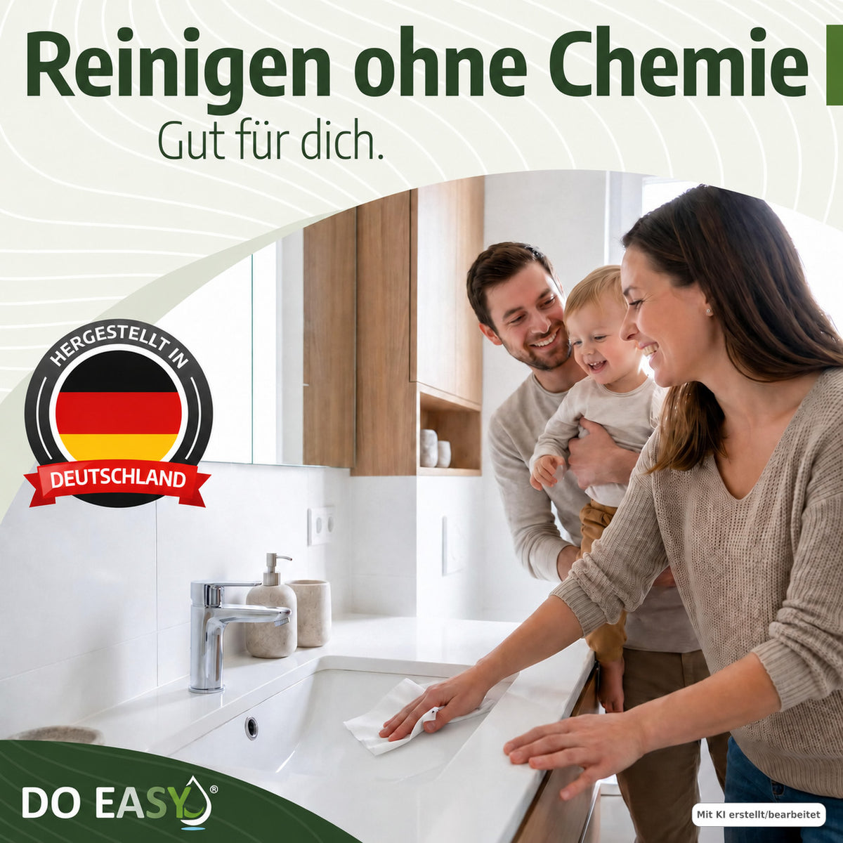 DO EASY Reinigungstuch – blitzblank & streifenfrei nur mit Wasser