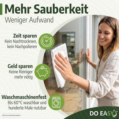 DO EASY Reinigungstuch – blitzblank & streifenfrei nur mit Wasser