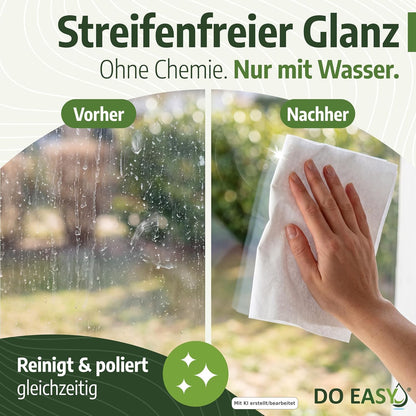 DO EASY Reinigungstuch – blitzblank & streifenfrei nur mit Wasser