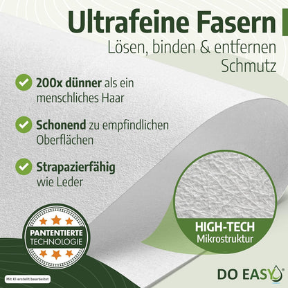 DO EASY Reinigungstuch – blitzblank & streifenfrei nur mit Wasser